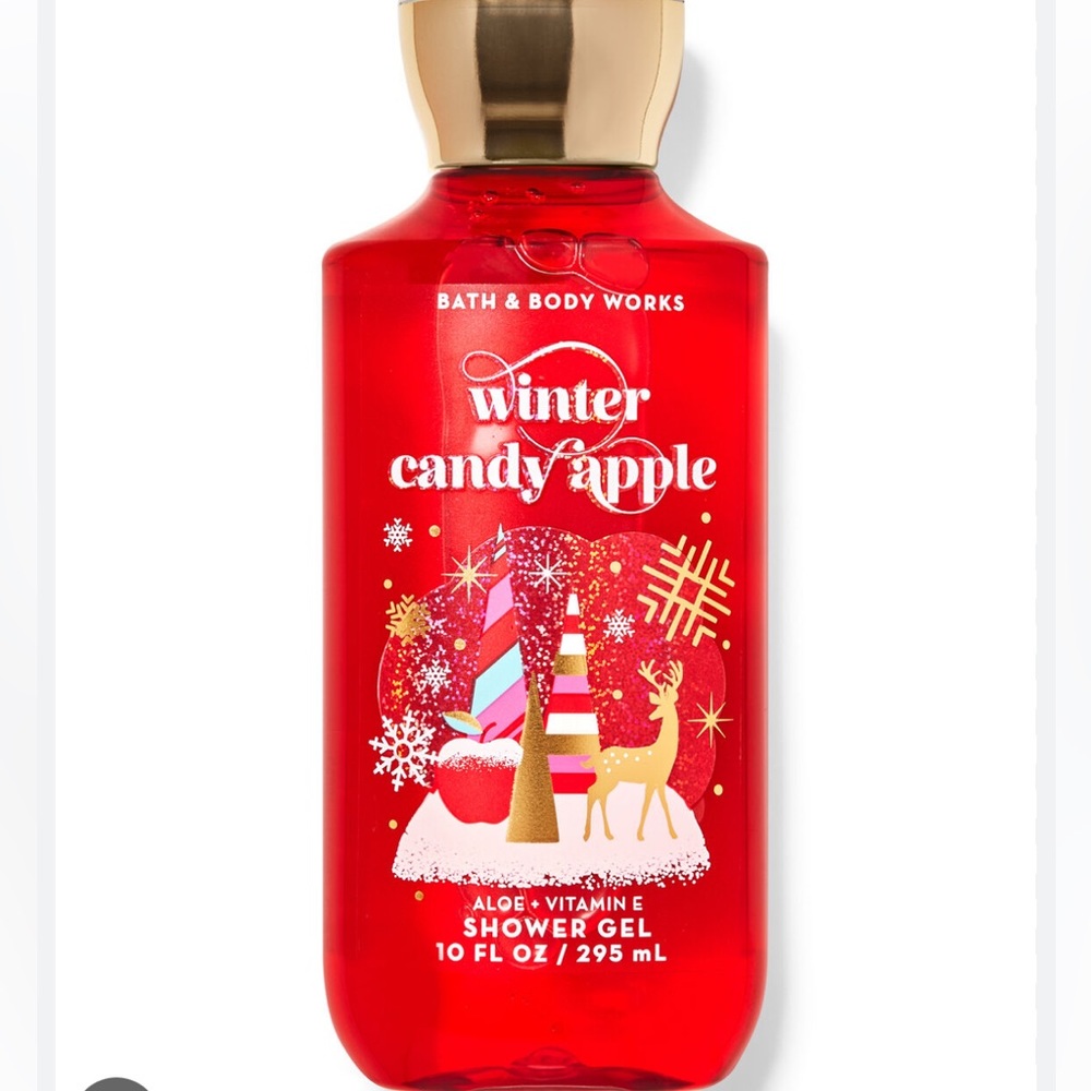 🎅 BBW Winter Candy Apple Shower Gel NEW
